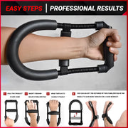 Adjustable Forearm Hand Trainer Wrist Exercises Force Power Strengthener Fitness Equipment Wrists And Strength Grips Workout