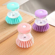 Kitchen Wash Pot Dish Brush Utensils with Washing Soap Liquid Dispenser Household Cleaning Accessories