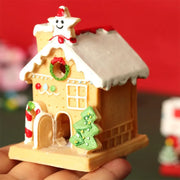 Creative Christmas House Ornaments Micro Landscape Decorations For Office Desks Small Figurines Home & Garden Decor