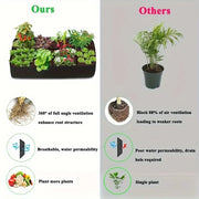 Extra Large 8-grid Elevated Garden Bed Set, Durable Rectangular Planting Box, Suitable for Growing Vegetables and Flowers