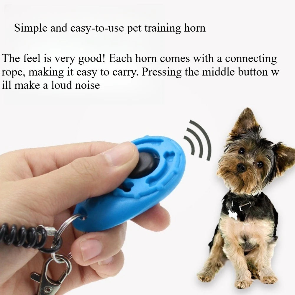 Dog Training Products High Quality Plastic Dog Clicker Sound Stop Barking Training Whistle Training Pet Clicker Tools For Dogs