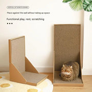 Cat Scratching Post L-shaped Cat scratch Board Wear-resistant Cat Scrapers Furniture Training Grinding Claw Toys Cat Scratcher