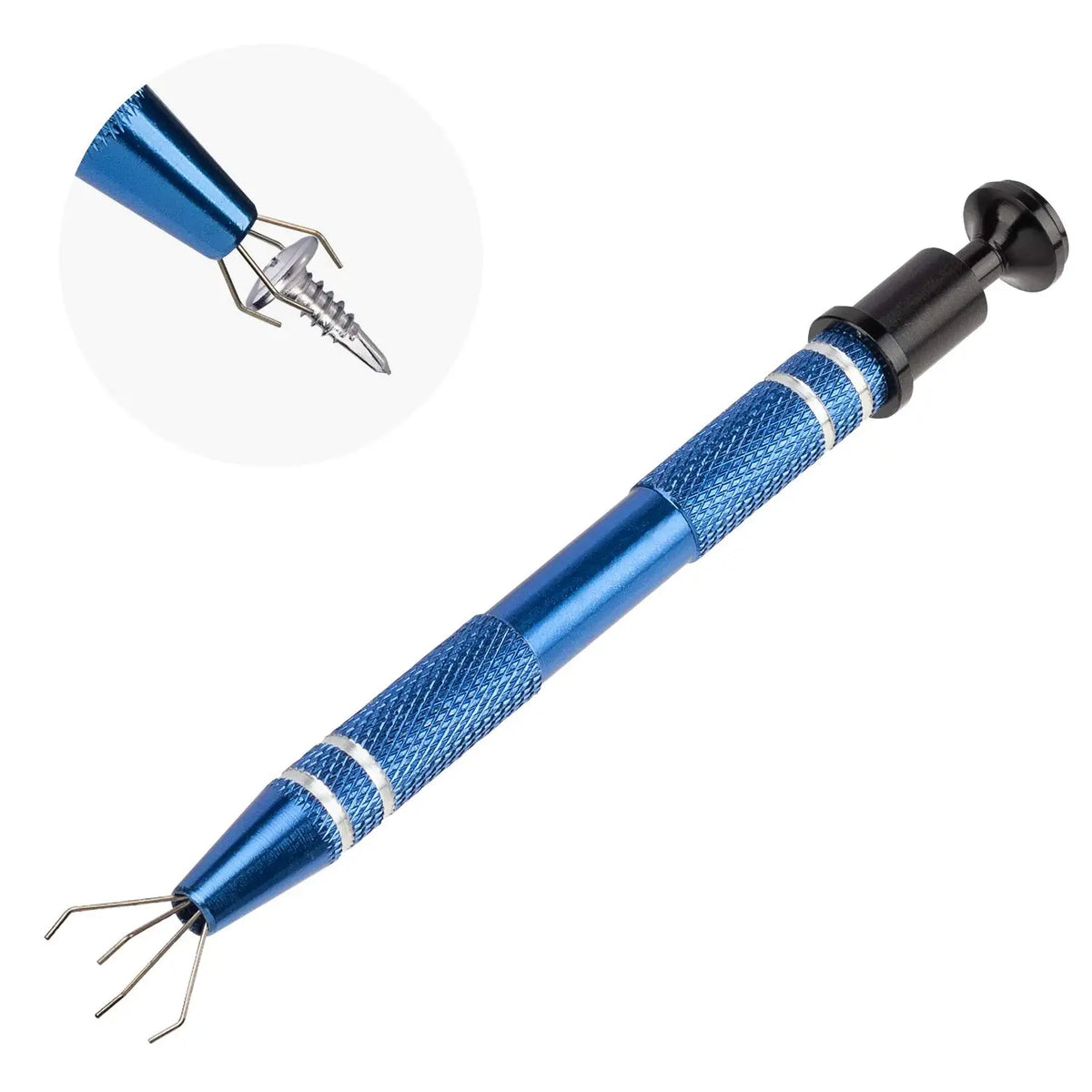 Professional 4 Claws Tweezers IC Extractor Jewelry Tweezers Precision Parts Clamp Tweezers Electronic Component Pick Up Puller