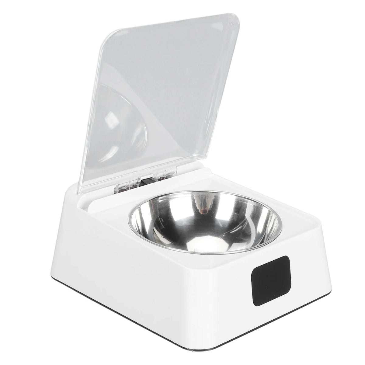 Automatic Cat Feeder with Infrared Sensor Cover Removable Bowl Battery Powered Intelligent Automatic Opening Lid Dog Feeder