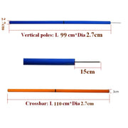 Pet Dog Agility Training Pet Obstacle Training Jumping Hurdles Bars Jumping Pole Tied Around The Pole Dog Training Pet Supplies
