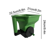 Garden Seeder Manual Seed And Fertiliser Applicator Spreader Fertiliser Hand Lawn Melt Snow Tools Crank Garden Small B2Z9