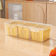 Kitchen Fruits Vegetables Storage Box Fridge Ginger Scallion Onion Fresh-keeping Container Food Drain Crisper Organizer