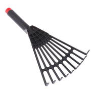 【E】1Pc Garden Grass Leaf Rake Plastic Rake Gardening Rake Lawn Hand Tool With Handle Tool For Garden Maintenance Plant Care
