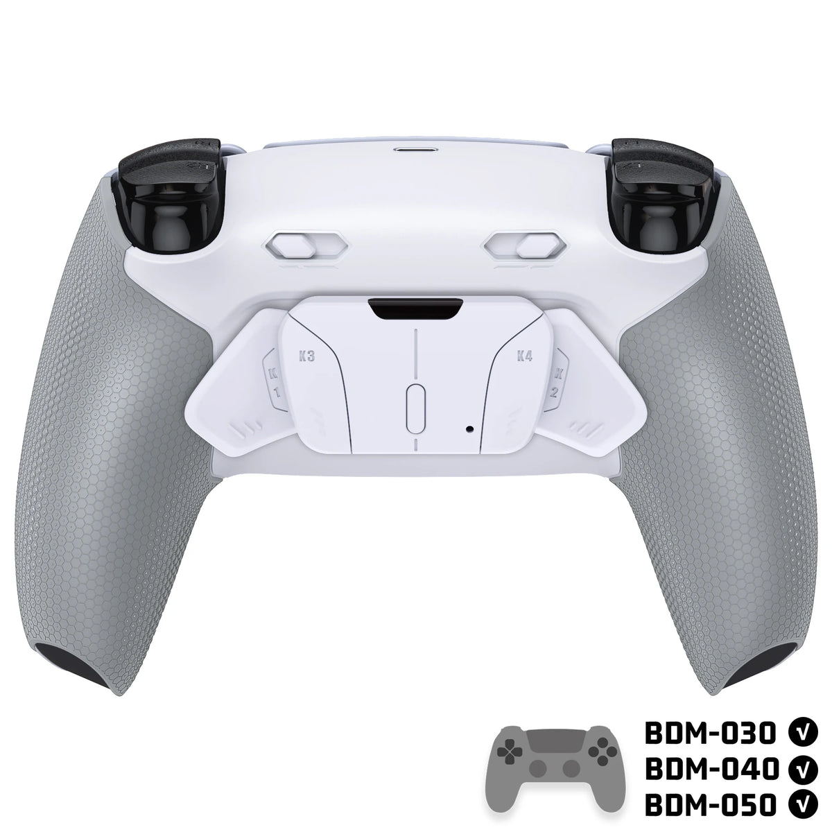 eXtremeRate RISE4 Plus MAX Remappable Back Button Kit w/Clicky Trigger Stop & Rubberized Grip for ps5 Controller BDM-030 040 050