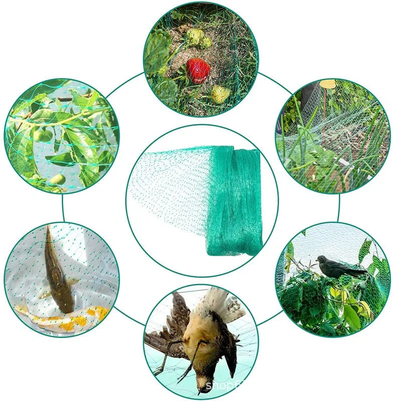 Garden Anti Bird Netting for Fruit Trees Vineyard Fruits Crops Vegetable Flower Protection Mesh Net Fencing Pond Pool Covers Net