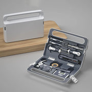 Complete Toolkits Household Multifunctional Organizer Kits Large Hard Case Tools Kit Maintenance Worker Metal Portable Toolkit