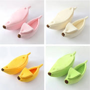 Banana Cat Bed House For Winter Funny Cute Cozy Cat Mat Beds Warm Durable Portable Pet Basket Kennel Dog Cushion Cat Supplies
