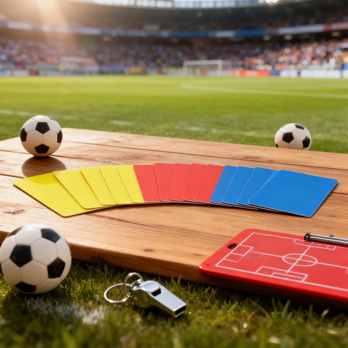 Soccer Referee Cards Professional Referee Gear Sports Official Equipment High Visibility Red Yellow Card for Football Basketball