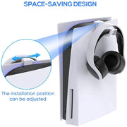 PS5 Accessories Headphone Stand Wall Mount Holder Hanger for PS5 Console Gaming Headset Hanging Bracket Storage Rack