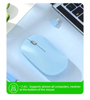 Wireless Mouse Bluetooth Silent 2.4G Dual-mode Type-C Charging Ergonomic Morandi Portable Laptop Office Gaming Mouse