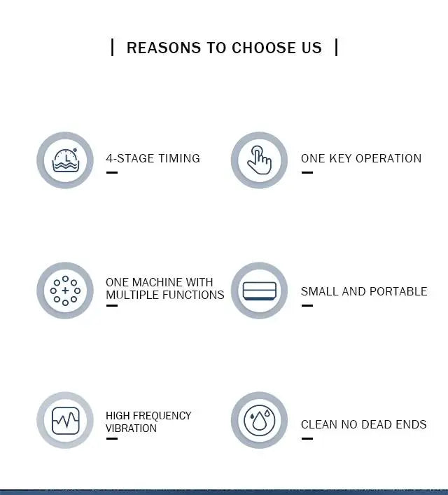 Smart Home Ultrasonic Cleaner for Jewelry Glasses Circuit Board Watches Denture Teeth Razor Ultrasound Cleaning Washing Machine