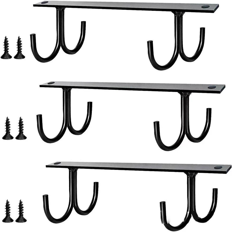Kitchen Cup Holder Mug Rack Under Cabinet 4 Hooks Under Shelf Display Hanging Drying For Bar Kitchen Utensils Household