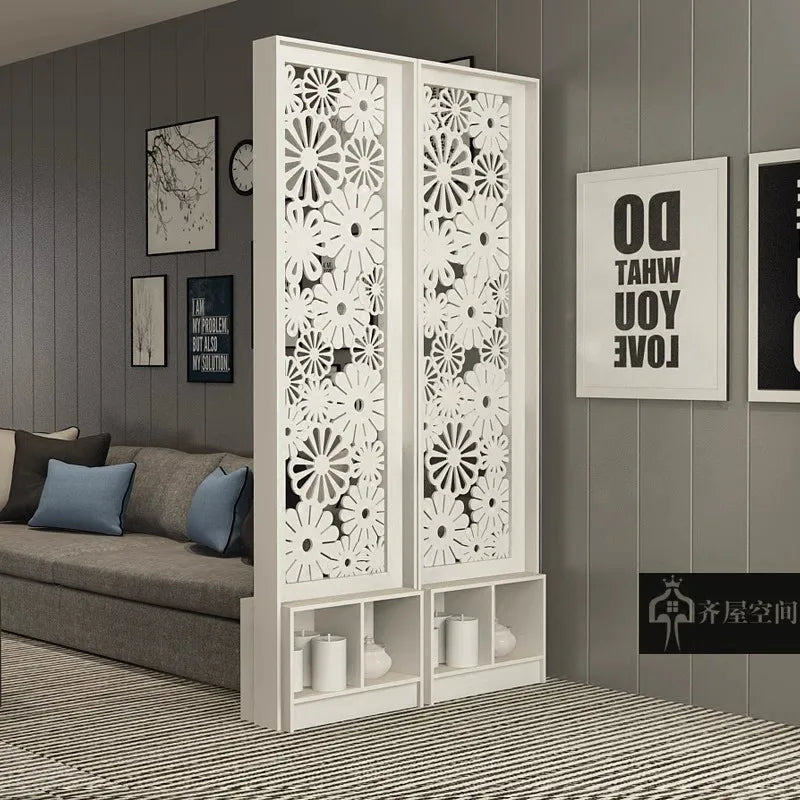 Living room screen simple modern fashion screen creative partition decorative cabinet simple living room room double-sided movem