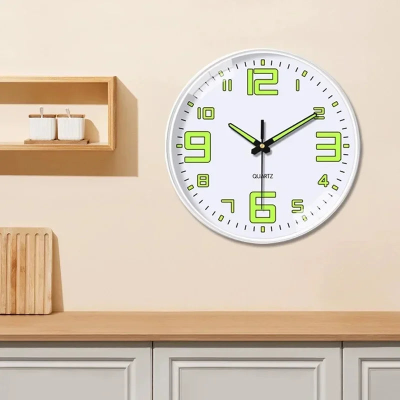 living room wall clock light luxury modern simple quartz clock hanging wall  household clock free punching atmosphere quiet