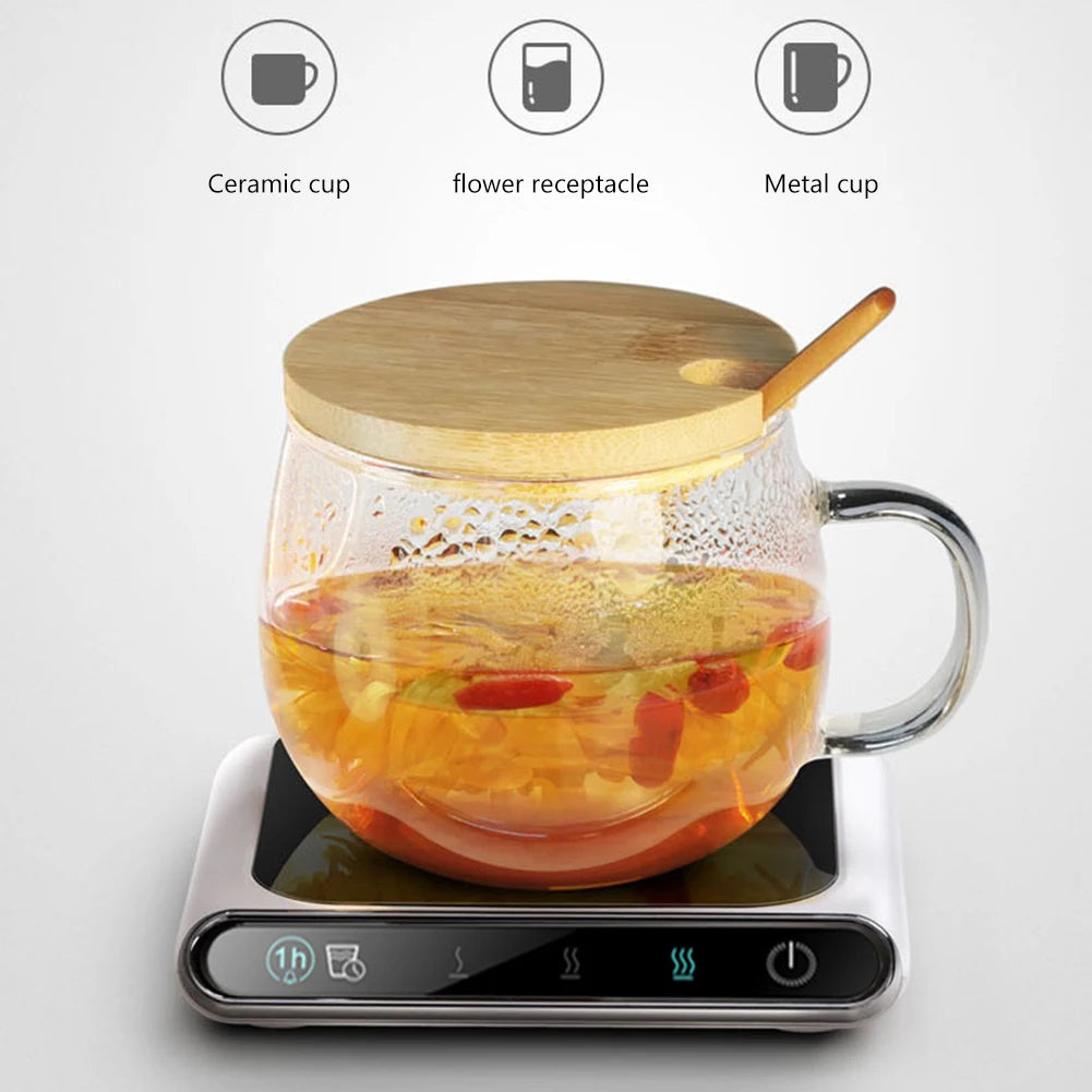 Portable Water Heating Pad Thermostatic Smart Mug Warmer Plate Safety Lightweight Practical Gadgets for Home Office Supplies
