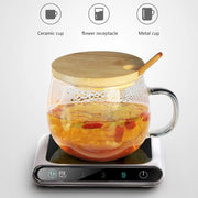 Portable Water Heating Pad Thermostatic Smart Mug Warmer Plate Safety Lightweight Practical Gadgets for Home Office Supplies