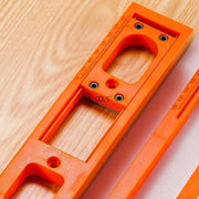 Woodworking Tools Slotting Template Adjustable Length Positioning Board with Scale Base Plate Suitable for Concealed Hinges