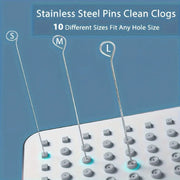 10 Stainless Steel Needle Shower Head Cleaning Brush Set, Suitable for Multi Size Shower Heads,bathroom Accessory Cleaning Tools