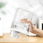Food Storage Containers  with Measuring Cup Moisture-proof Powder Cereal Storage Tank Detergent Plastic Airtight Kitchen Items