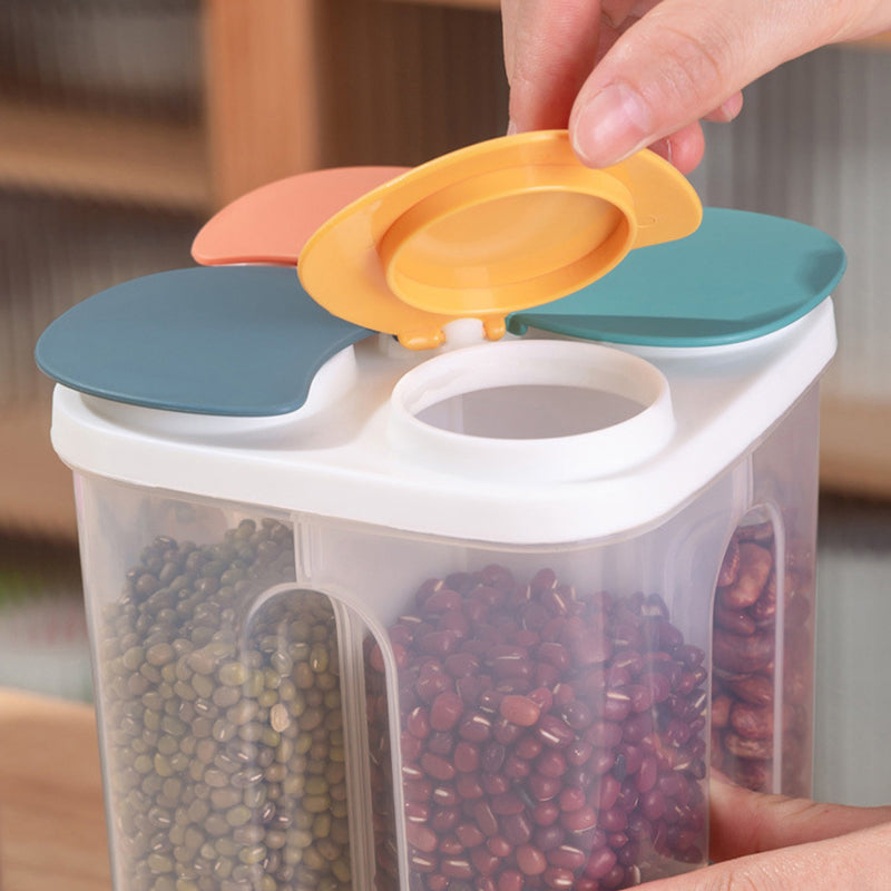 1.5L/2.3L Kitchen Storage Box Food Storage Containers Grain Sealed Moisture Proof Grain with Lid Kitchen Keep Fresh Supplies