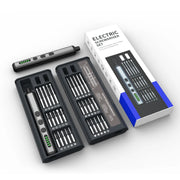 Electric Screwdriver Set Precision Power Tool Kit  Rechargeable With LED Light 30 Bits For PC Mobile Phone Repair Tools DIY Hand