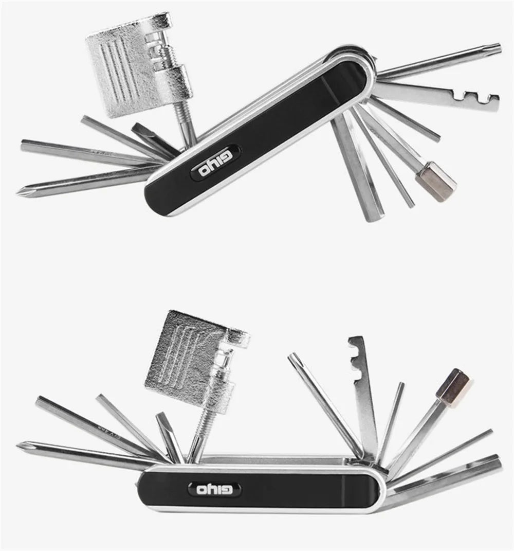 Bicycle Repair Tools Kit, Hex Spoke, Cycling Screwdrivers Tool, Tyre Lever, Allen Wrench, Mountain Bike Multitool