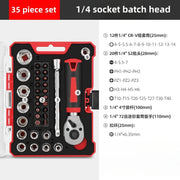 35pcs Screwdriver Set of Screw Driver Bit Set Multi-function Repair Tool Ratchet Screwdriver Bit & Socket Set