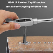 Adjustable Wrench T-Handle Milling Tap High Speed Steel Taps Metric Screwdriver Thread Tapping drill Holder Hand Tool Set