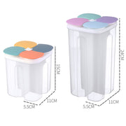 1.5L/2.3L Kitchen Storage Box Food Storage Containers Grain Sealed Moisture Proof Grain with Lid Kitchen Keep Fresh Supplies