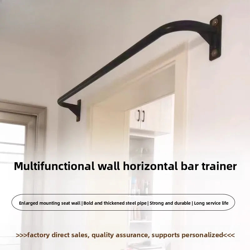 Indoor Outdoor Pull Up Fitness, Fixed Horizontal Bar, Wall Mounted Door Mounted Horizontal Bar, Home Punching Fitness