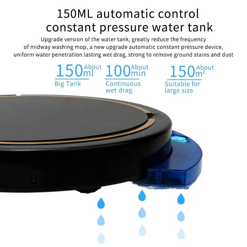 Smart Vacuum Cleaner Robot Household Automatic App Control 2800PA Suction Quiet Wet Dry Floor Sweep Mopping Cleaning Machine