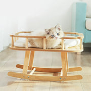 Cat bed, wooden pet hammock, suitable for all seasons, summer, cat swing, simple large rocking bed, cat supplies