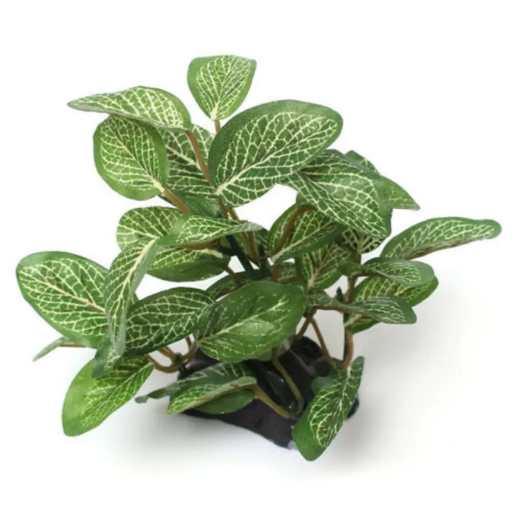Fish Tank Accessories Artificial Green Plants Green Fish Tank Decorations Aquarium Decor Plastic Plants with Faux Wood Base