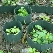 Green Garden Landscape Edging Border Lawn Edgings Decorative Landscape Fence Border for Yard Lawn Garden Flower Bed 20PCS