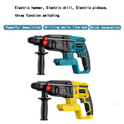 VILASTING 26MM Brushless Electric Hammer Drill Multifunctional Rotary Cordless Power Tools For Makita/Dewalt 18V Battery Pin