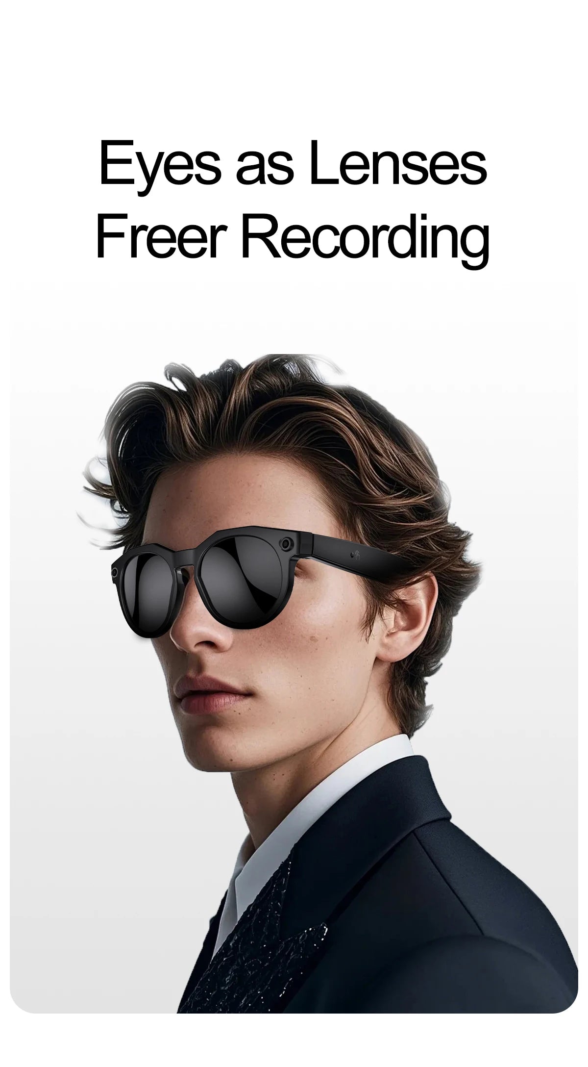 2026New800W Camera AI Glasses Men Color-Changing Smart Translation Glasses Photo Video Recording Waterproof Call SmartSunglasses