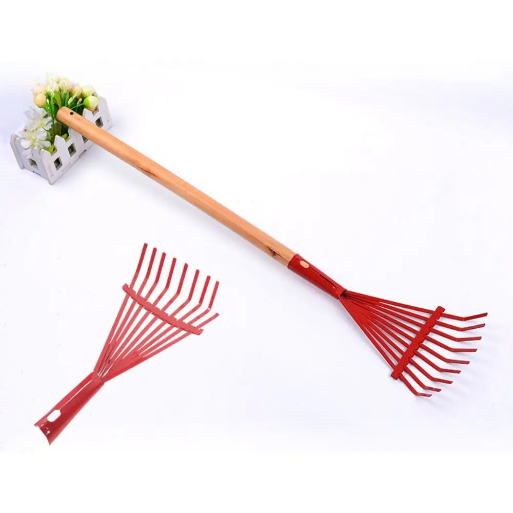 High-carbon Steel Rake Leaf Rake Fallen Leaves Rake Garden Lawn And Yard Metal Rake Farm equipment Tools