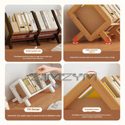 Desktop Bookshelf Home Living Room Small Decoration Bamboo Decorative Shelf Desk Multi-shelf Bookcase Storage Shelf