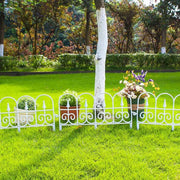 Garden Border Edging Fence 6pcs Garden Fence Panels Flexible Detachable Tree Fence Weatherproof Splicing Fence Landscape Path