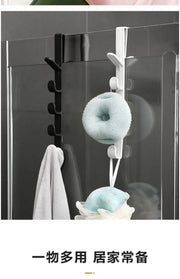 Plastic Hook Cabinet Door Hanging Rack Gadgets Holders Desk Shelves Kitchen Utensils Storage Organizer Bathroom Accessories