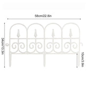 Garden Border Edging Fence 6pcs Garden Fence Panels Flexible Detachable Tree Fence Weatherproof Splicing Fence Landscape Path