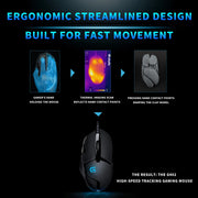 Logitech G402 Wired Mechanical Programmable Gaming Mouse for PC and Laptop Players (especially those playing PUBG)