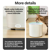 Cat Water Fountain Automatic Pet Water Fountain 1.8L  Cat Water Dispenser with 1 Replacement Filter for Cats and Dogs