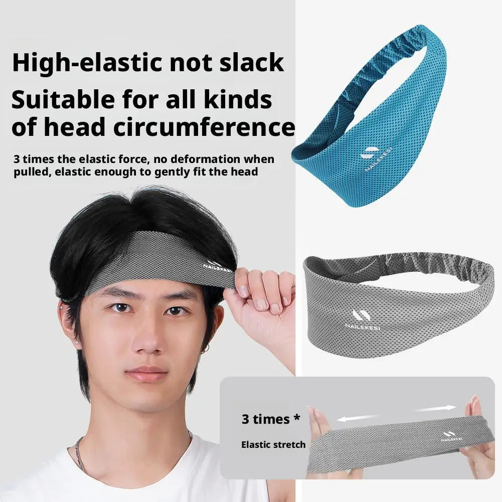 Sport Headband Breathable Non Slip Sweatband Fitness Running Tennis Headband Lightweight Sweat Wicking Hairband