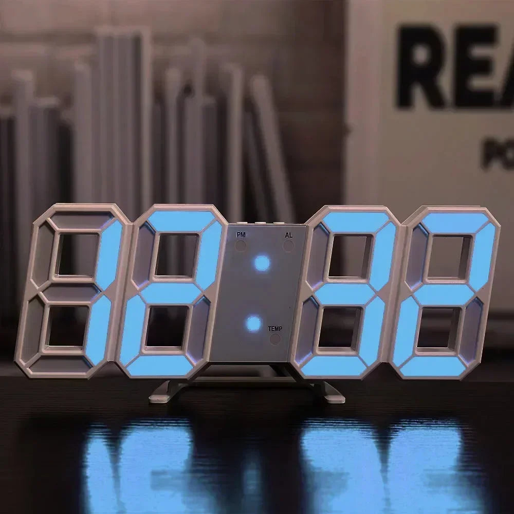 Digital Decoration for Bedroom Desk Watches Led Wall Clock Living Room Alarm Modern Home and Decoration Electronic Table Decor